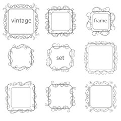 Set of vintage frames