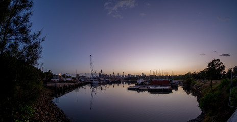 Obraz premium Sydney's Rozelle Bay at dawn