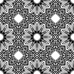 Design of a Geometric Flower seamless Pattern. vector. for wallpaper, flyer, book, brochure.