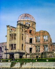 The preserved ruin of Hiroshima’s A-Bomb Dome, Japan