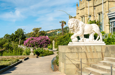 One of the Medici lions at the Vorontsov Palace in Alupka, Crimea