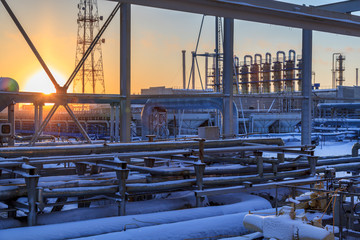 Gas valves, crane and pipes for gas and oil transportation, gas processing plant, Gas booster...