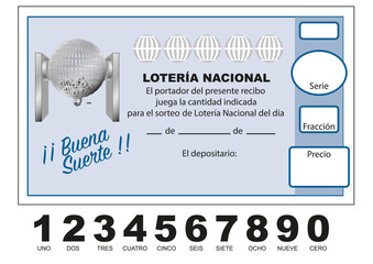 participacion de loteria nacional - obrazy, fototapety, plakaty