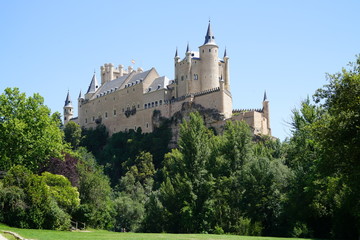 Fototapeta na wymiar castle in Madrid