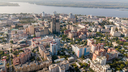 Fototapeta premium Panel city aerial
