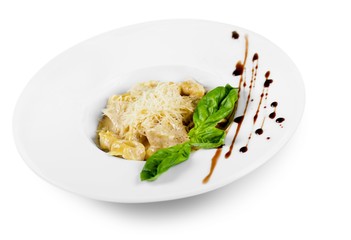 Tortellini with Cream and Cheese