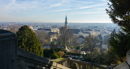 Fototapeta premium Baden near Vienna on a sunny Christmas day. 