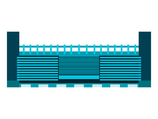 Isolated soccer stadium icon. Vector illustration design