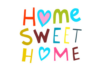 Home Sweet Home Illustrated Sign