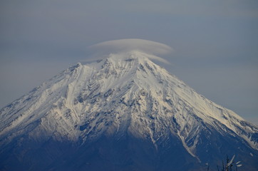 volcano in winter