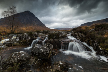 Waterfall in River near Ballachulish, Scotland
