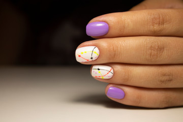 Beautiful manicure design