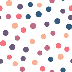 Colorful seamless pattern. Happy, funny and infantile theme. Abstract vector background.