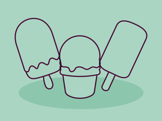 ice cream shop isolated icon