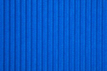 Fototapeta premium Blue corrugated paper texture, use for background. vivid colour with empty space for add text or object.