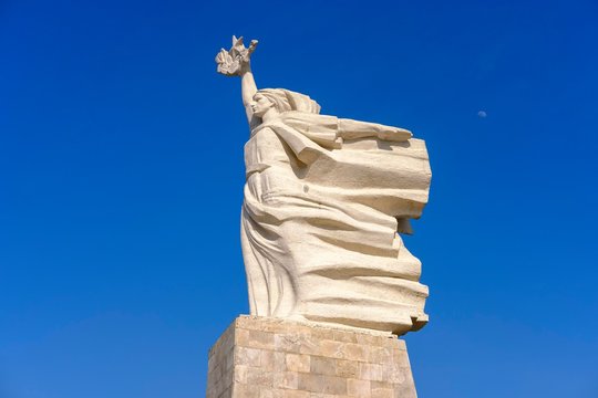 Monument to Mother Albania at the Martyrs' Cemetery, in honour of the fallen of the Second World War, Tirana, Albania, Europe