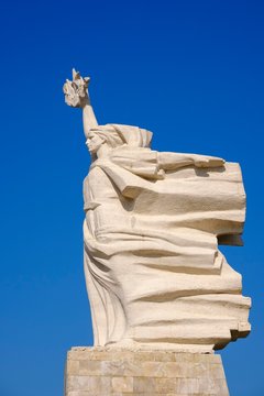 Monument to Mother Albania at the Martyrs' Cemetery, in honour of the fallen of the Second World War, Tirana, Albania, Europe