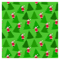 santa seamless pattern for christmas