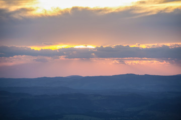sunset over the sea