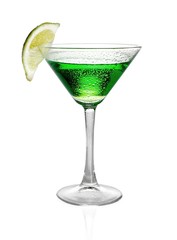 Martini Drink With Lime Decor