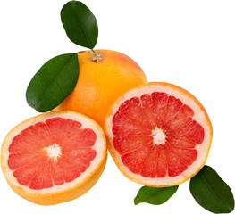 Grapefruit cut in half