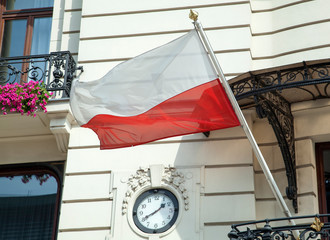 Poland's White and Red Flag