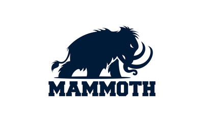 mammoth logo design template - obrazy, fototapety, plakaty