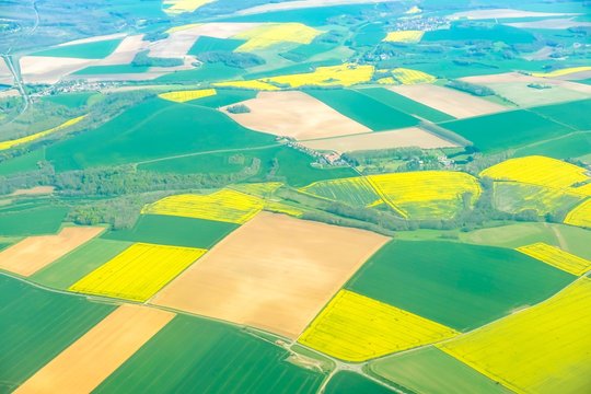 parcelles vue d'avion