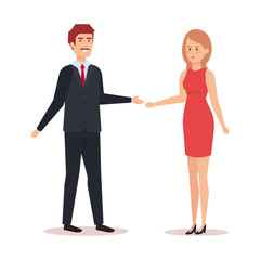 Fototapeta premium Woman and man avatar design