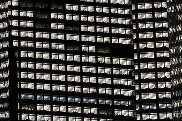 New York, street, buildings, abstract pattern, skyscraper windows
