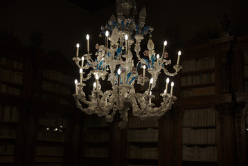 Murano chandelier at Museo Correr in Venice on April 5, 2018 (5138)