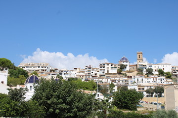 Fototapeta na wymiar panoramic view of Altea spain