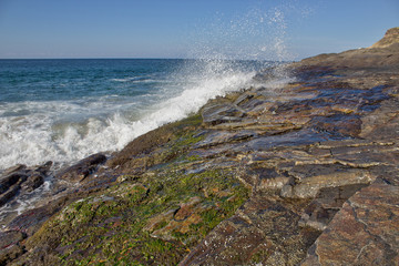 majestic view of the beaches and the trails of punta cometa, Oaxaca Mexico