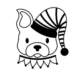 dog merry christmas card