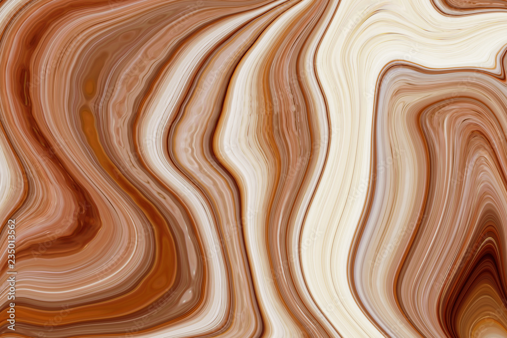 Sticker marble ink colorful. brown marble pattern texture abstract background. can be used for background or