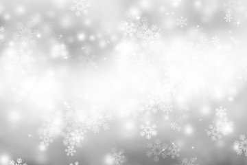 white blur abstract background. bokeh christmas blurred beautiful shiny Christmas lights
