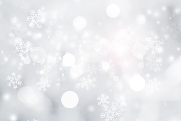 white blur abstract background. bokeh christmas blurred beautiful shiny Christmas lights