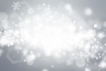 white blur abstract background. bokeh christmas blurred beautiful shiny Christmas lights