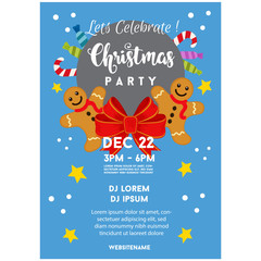 celebrate christmas party gingerbread man