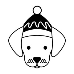 dog merry christmas card