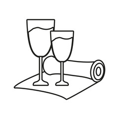 graduation certificate with cups