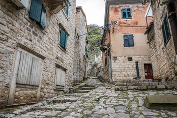 Old street in Kotor Old Town