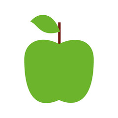 fresh apple fruit isolated icon