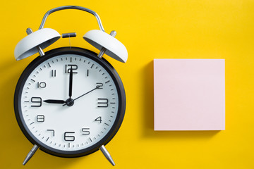 Alarm Clock With Blank Sticky Notes
