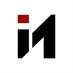 iN, Ni initials geometric letter company logo