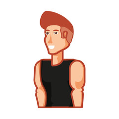 young athletic man avatar character