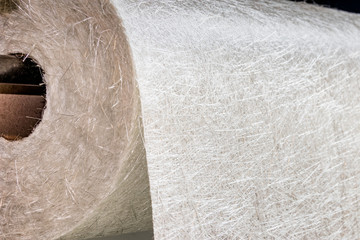 Fiberglass fabric composite roll material