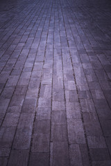 Rectangular pattern of a stony pathway