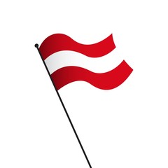 Austria Flag Vector Template Design Illustration