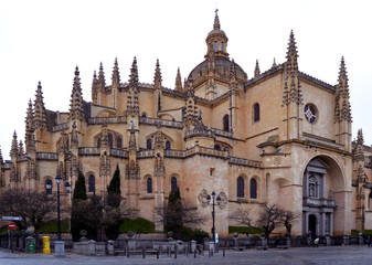 Obraz premium cathedral of segovia spain